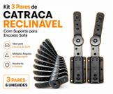 Kit 3 Pares de Catraca para Sofá Retrátil Blindada Sofá Reclinável Kit 3 Pares de Catraca para Sofá Retrátil Blindada Sofá Reclinável