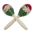 Kit 3 Pares de Maracas Madeira Pintada a Mão 25cm New York Kit 3 Pares de Maracas Madeira Pintada a Mão 25cm New York