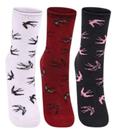 Kit 3 Pares De Meia Feminina Lupo Sem Punho 4421