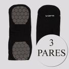 Kit 3 Pares de Meia Lupo Performace Antiderrapante Preta