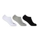 Kit 3 Pares de Meias 33/38 Invisivel Branca/Cinza/Preta (004HOWI22002) Hoahi