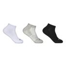 Kit 3 Pares de Meias 39/43 Cano Curto Branca/Preta/Cinza (004HOMC19087) Hoahi