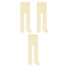Kit 3 Pares De Meias Calças Selene Bebê Com Cintura Canelada De Algodão