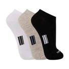 Kit 3 Pares de Meias Esportivas T06234 Branco/Cinza/Preto Trifil