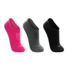 Kit 3 Pares de Meias Lupo Sport 03271-089 Preta/Mescla/Pink Kit 3 Pares de Meias Lupo Sport 03271-089 Preta/Mescla/Pink