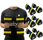 Kit 3 Pares Halteres Hidroginástica em EVA 2 à 3kg DF1105-M Preto/Amarelo Dafoca Sports