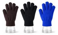 Kit 3 Pares Luvas Infantil De Lã Inverno Unissex 3 A 8 Anos Meninos
