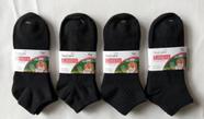 Kit 3 Pares Meia Adulto Masc. Preto Liso do 35/40