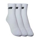 Kit 3 pares meia cano alto New Balance 39 a 42 Branca Kit 3 pares meia cano alto New Balance 39 a 42 Branca