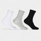 Kit 3 Pares Meia Hoahi Cano Médio Unissex - Branco e Preto