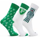 Kit 3 Pares Meia Juvenil Casual Futebol Clube Palmeiras Kit 3 Pares Meia Juvenil Casual Futebol Clube Palmeiras