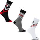 Kit 3 Pares Meia Juvenil Casual Futebol Clube São Paulo