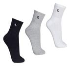 Kit 3 Pares Meia Lupo Cano Médio Masculina Sport 3245