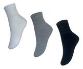 Kit 3 Pares Meia Masculina Cano Longo Algodão Preto Branco