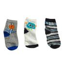 Kit 3 pares meia meninos derby algodão antialergico 1499002