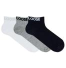 Kit 3 pares meia sapatilha masculina hang loose ref: hl2.12