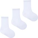Kit 3 Pares Meias Cano Alto Branco Lisa 31 a 34 Pimpolho Kit 3 Pares Meias Cano Alto Branco Lisa 31 a 34 Pimpolho