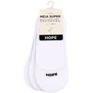 Kit 3 Pares Meias Cano Invisível Hope Soquete Algodão Silicone Macia Fresca Calcanhar Anatômico Firme