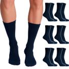 Kit 3 Pares Meias Casual Social Casual Algodão Cano Alto Confortável Clássica Elegante Masculina Tamanho:Tamanho Único 3