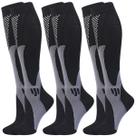 Kit 3 pares meias compressão alivia dor pés fascite plantar anti varizes