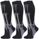 Kit 3 pares meias compressão alivia dor pés fascite plantar anti varizes