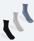Kit 3 Pares Meias Masculina Cano Curto Básica Marisa-27067 Kit 3 Pares Meias Masculina Cano Curto Básica Marisa-27067