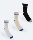 Kit 3 Pares Meias Masculina Cano Longo Marisa Preto-54004