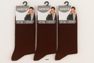 Kit 3 pares meias Social Selene Masculina Poliamida 3030