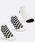 Kit 3 Pares Meias Soquete Feminina Quadriculada Marisa-70240