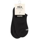 Kit 3 Pares Meias Soquete Unissex Hope Calcanhar Verdadeiro Básica