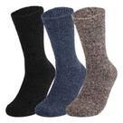Kit 3 Pares Meias Termica Forrada Quente Felpuda Macia Frio