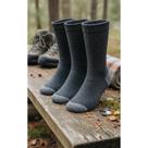 Kit 3 Pares Meias Trekking Cano Longo Coolmax Conforto Total