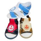 Kit 3 Pares Sandalias Masculinas Marinho Para Bebê Menino