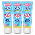 Kit 3 Pasta de Dente Fini Dentadura Creme Dental Gel 70g com Flúor Carmed