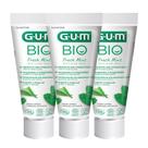 Kit 3 Pasta de Dente Gel 99.2g Creme Dental Menta Fresca Aloe Vera Dental Gum Bio