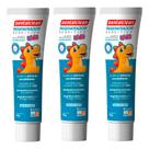 Kit 3 Pasta de Dente Infantil Gel 50g Regenerador Kids HMI Sensíveis Creme Dental Dentalclean Kit 3 Pasta de Dente Infantil Gel 50g Regenerador Kids HMI Sensíveis Creme Dental Dentalclean