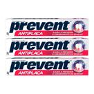 Kit 3 Pasta De Dentes Prevent Antiplaca Em Creme 90 G