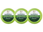 Kit 3 Pasta De Eucalipto 30g Vedis Refrescante