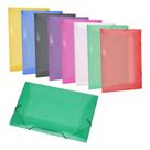 Kit 3 Pastas com Elástico A4 Coloridas Resistentes e Práticas para Organização