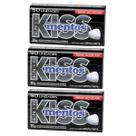 Kit 3 Pastilha Mentos Kiss Menta Forte Sem Açúcar