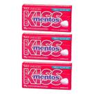 Kit 3 Pastilha Mentos Kiss Morango Sem Açúcar