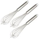 Kit 3 Pç Fouet Batedor Profissional De Ovos E Massas 34 Cm
