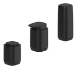 Kit 3 Pçs Banheiro Dispenser Porta Escova / Algodão Aura Ou