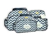 Kit 3 Pçs Bolsa Saída Maternidade com Mochila Chevron Barato