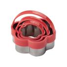 Kit 3 pçs Cortador de Pasta americana Flor com Alça plástica