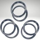 KIT 3 PÇS Escotilha Visor para porta Furo 30cm Aluminio Escovado Acabamento Curvado