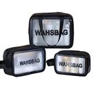 Kit 3 pçs Necessaire Wahsbag Bolsa Transparente