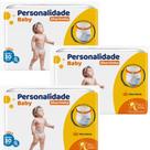 KIT 3 PCT Fralda Descartável Personalidade Baby Shortinho - todos tamanho
