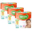 Kit 3 Pcts Fraldas Descartável Infantil Hipopó Baby Hiper Tamanho M - Total 252 Unidades