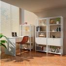 Kit 3 Peças 1 Escrivaninha 2 Estantes Match